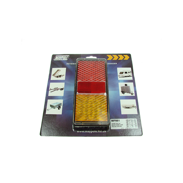 Maypole LAMP - LED 10-30V REAR COMBI Stop/Tail/Indicator BK