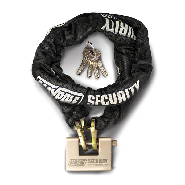 Maypole MP9048 Heavy Duty 10mm Security Chain (1.5m) with Padlock