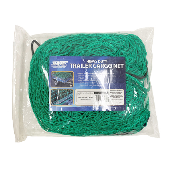 Maypole MP71206 2x3.5m Heavy Duty Trailer Cargo Net fits 1.8x3.3m or approx 6x11ft Trail