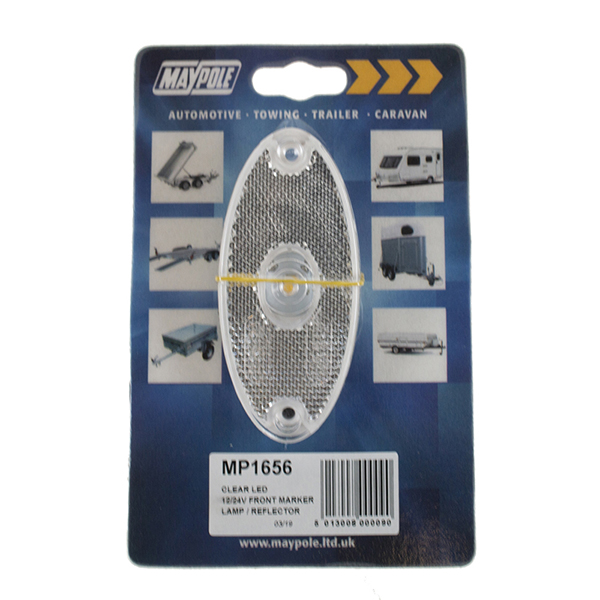Maypole 12-24V Slim Line Oval LED Front Marker Lamp