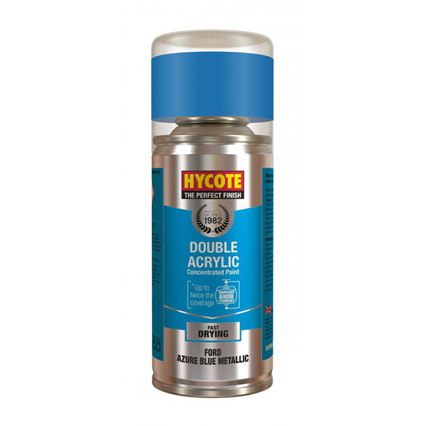 Hycote Ford Azure Blue Metallic Spray Paint 150ml Euro Car Parts