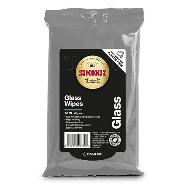 Simoniz Anti-Glare Glass Wipes Bio 20 wipes