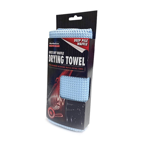 Martin Cox Waffle Quick-Dry Blue Microfibre Drying Towel