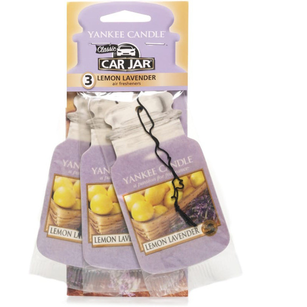 Yankee Candle Car Jar Bonus 3 Pack Lemon Lavender
