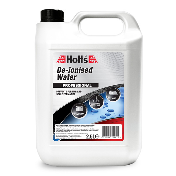 Holts De-ionised Water 2.5Litre