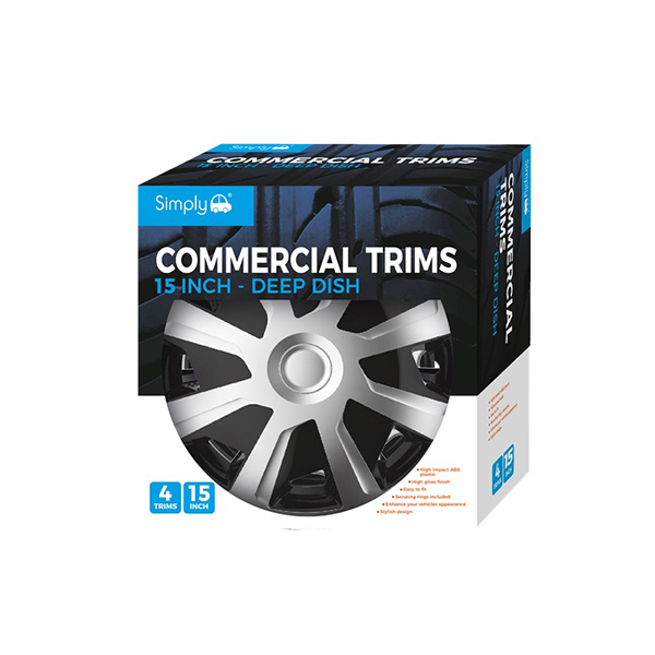 Simply 15" MIRAGE VAN/COMMERCIAL WHEEL TRIMS