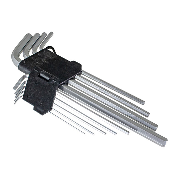 amtech 9 Piece extra-long metric hex key set