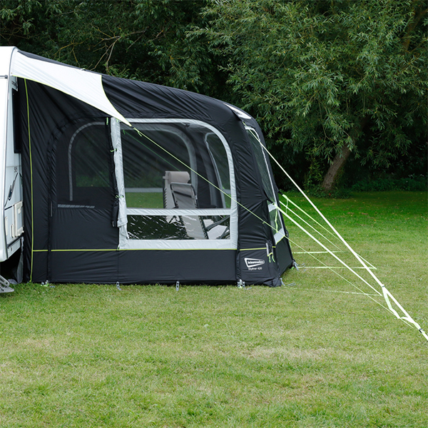 Streetwize Skyliner 420 Single Inflation Point Porch Awning - Black/Silver