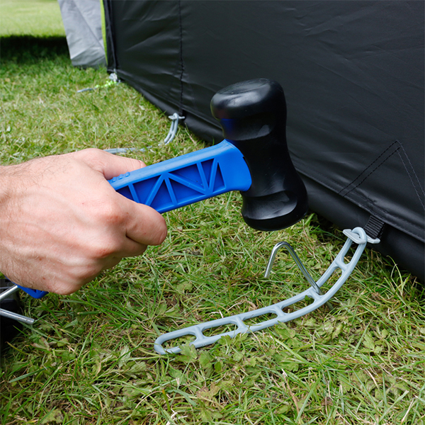 Streetwize Skyliner 420 Single Inflation Point Porch Awning - Black/Silver