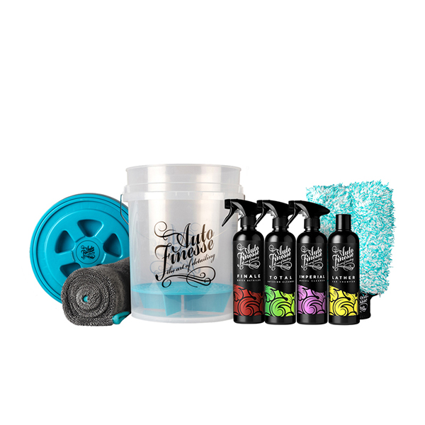 Auto Finesse Pre Filled Bucket Bundle + Lid (8 Piece Kit)