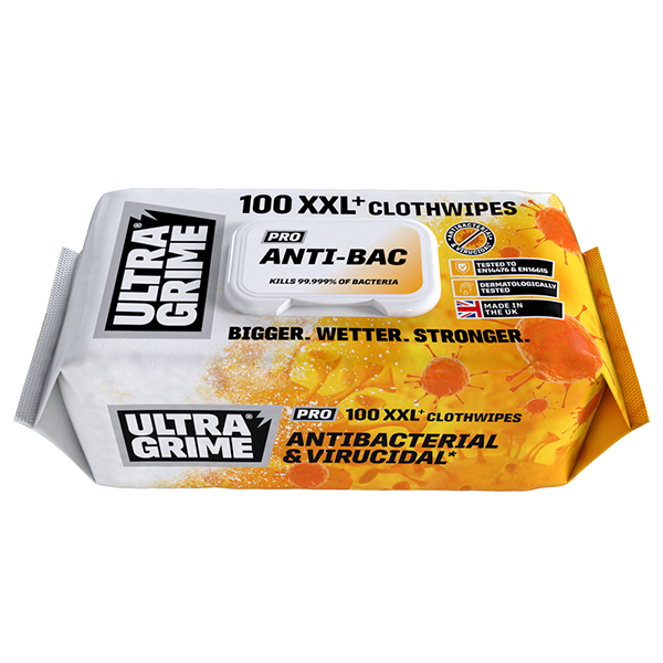Pro Anti-Bac XXL Clothwipes 100 Pack