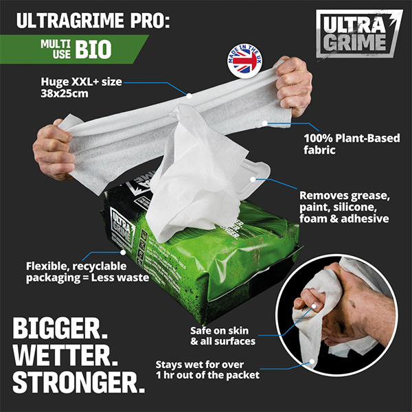 Pro Multiuse Bio XXL Clothwipes 100 Pack