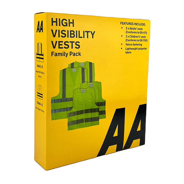 AA High Visibility Vests Family Pack