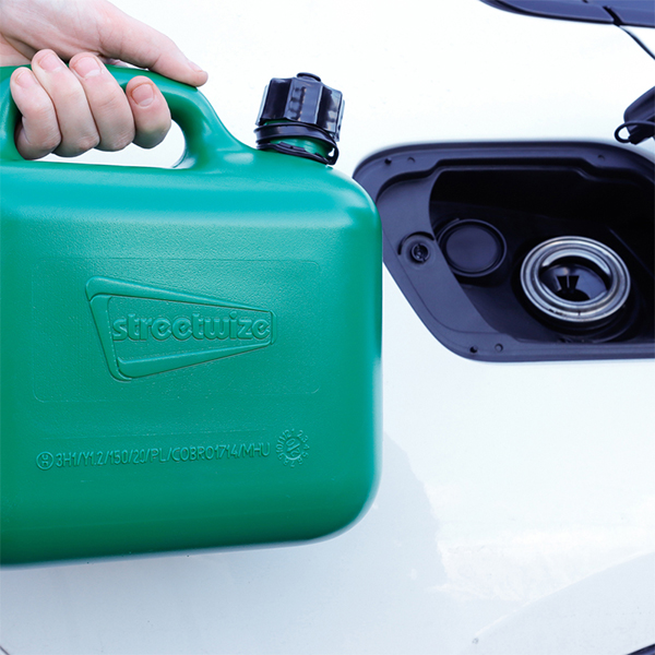 Streetwize 5L Plastic Green Fuel Can (Unleaded)