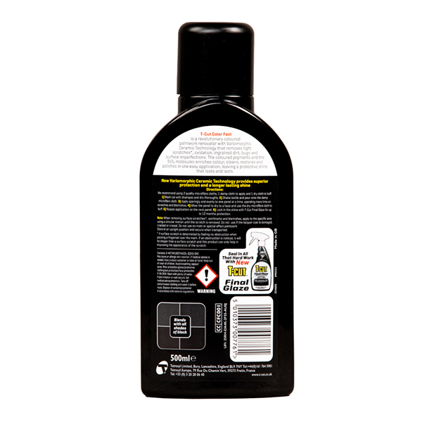 T-Cut T-Cut Color Fast Ceramic Black 500ml