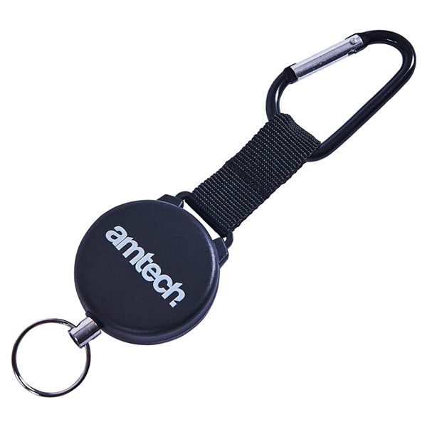 amtech Recoil Keyring With Carabiner