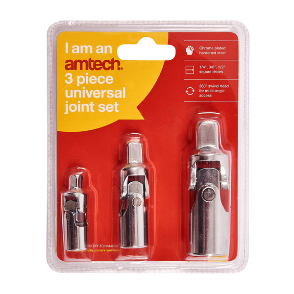 amtech 3pc Universal Joint Set