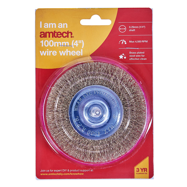 amtech 4Inch Wire Wheel