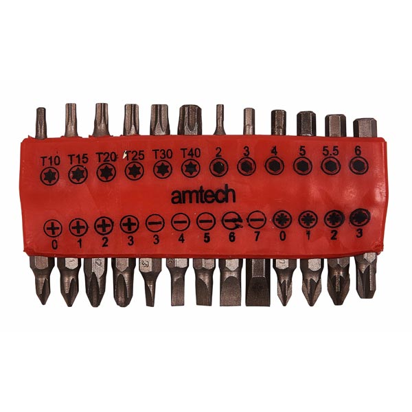 amtech 25pc Power Bit Set