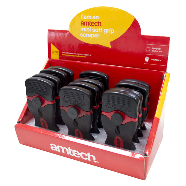 amtech Mini Soft Grip Scraper