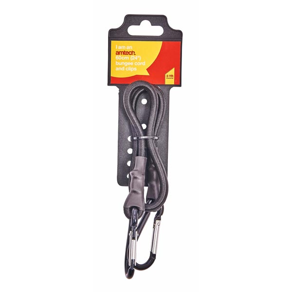 amtech 24" Bungee Cord & Clips