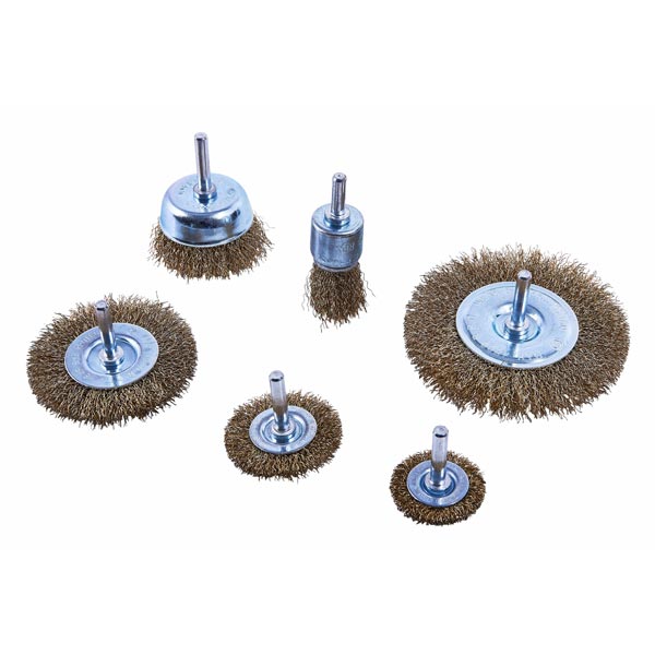 amtech 6pc Wire Wheel Brush Set
