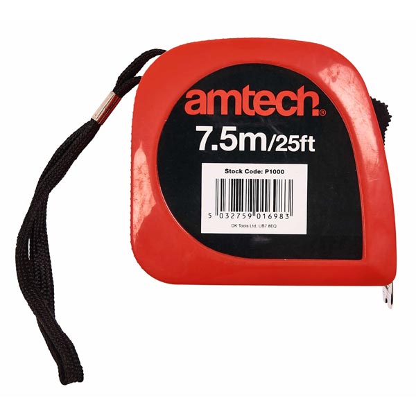 amtech 7.5M Basic Measuring Tape