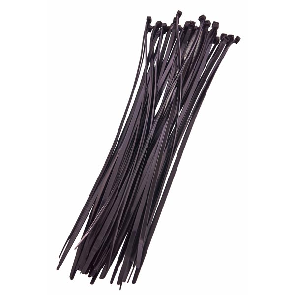amtech 40pc (4.8 X 380mm) Cable Tie - Black