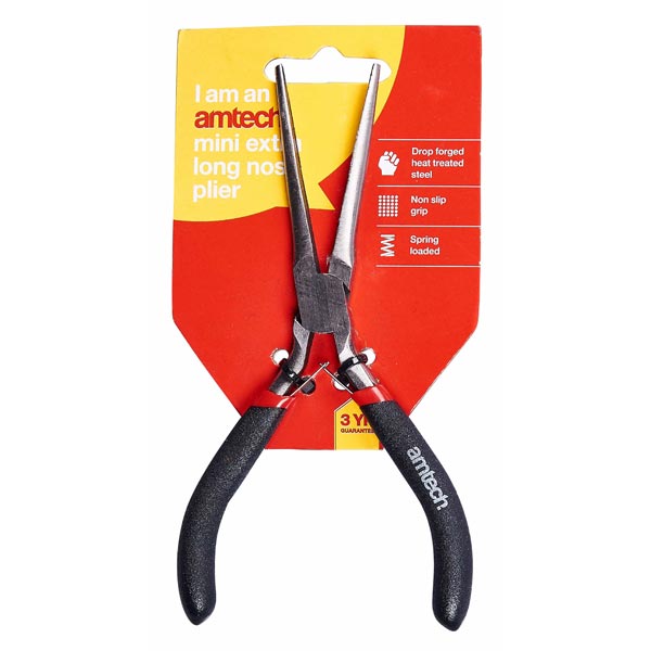 amtech Mini Extra Long Nose Plier With Spring