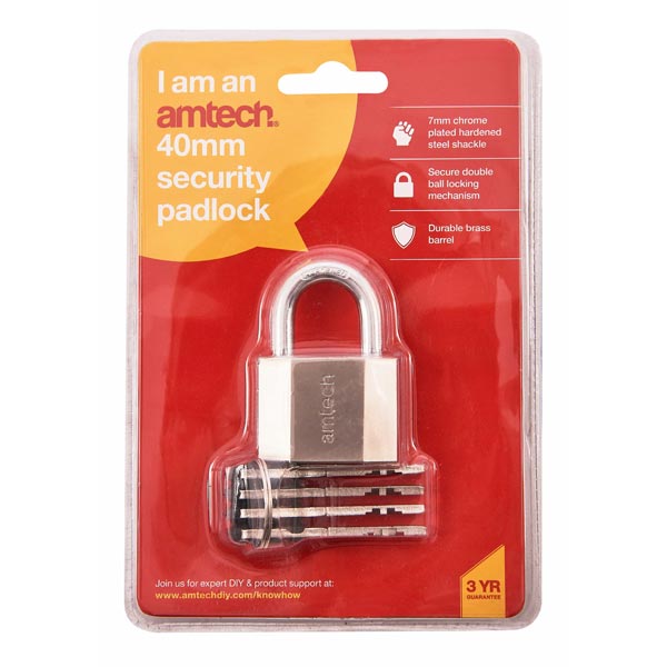 amtech 40mm Security Padlock