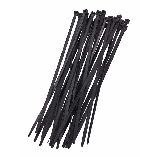 amtech 30pc (4.8 X 250mm) Cable Tie - Black