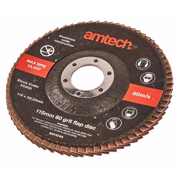 amtech 115mm Flap Disc (60 Grit)