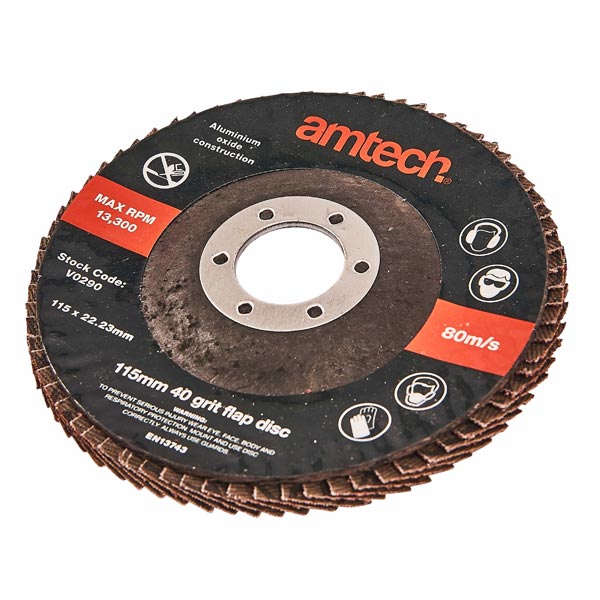 amtech 115mm Flap Disc (40 Grit)