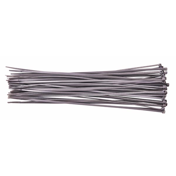 3.6 X 300Mm 40Pc Silver Amtech S0688s Cable Tie 