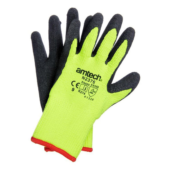 amtech Heavy Duty Thermal Work Gloves Large Size 9