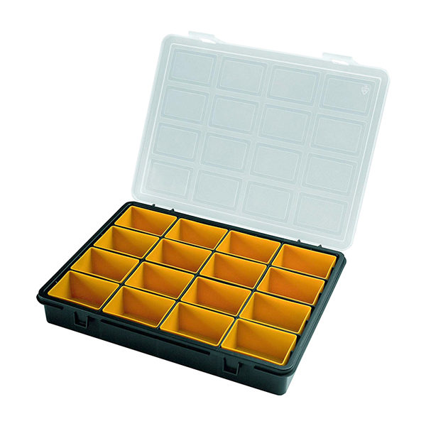 ArtPlast Parts Organiser with 16 removable boxes