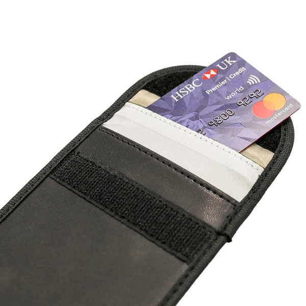 DISKLOK RFID Faraday Signal Blocking Wallet, 14Cm