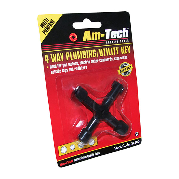 amtech 4 way Plumbing Key