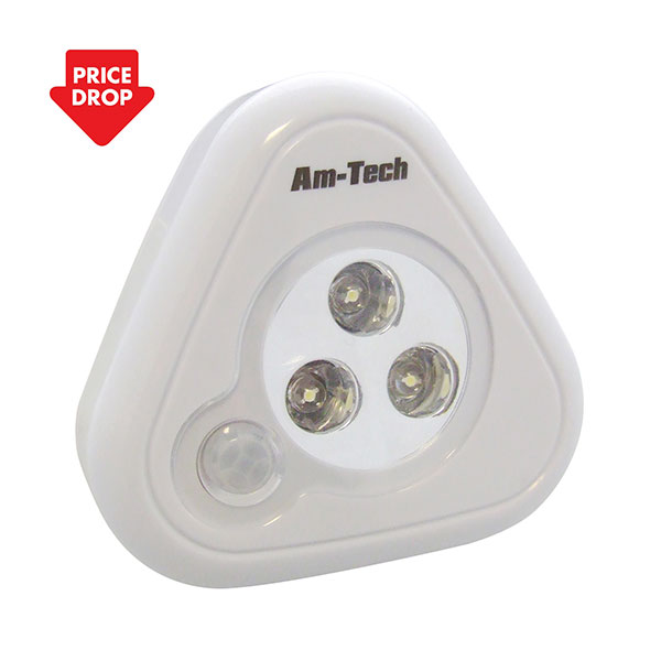 amtech 3 LED Motion Sensor Light