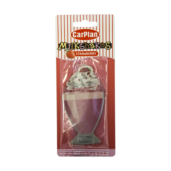 Carplan Milkshake Carded Air Freshener - Strawberry