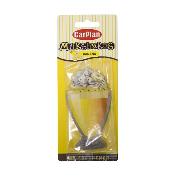 Carplan Milkshake Carded Air Freshener - Banana