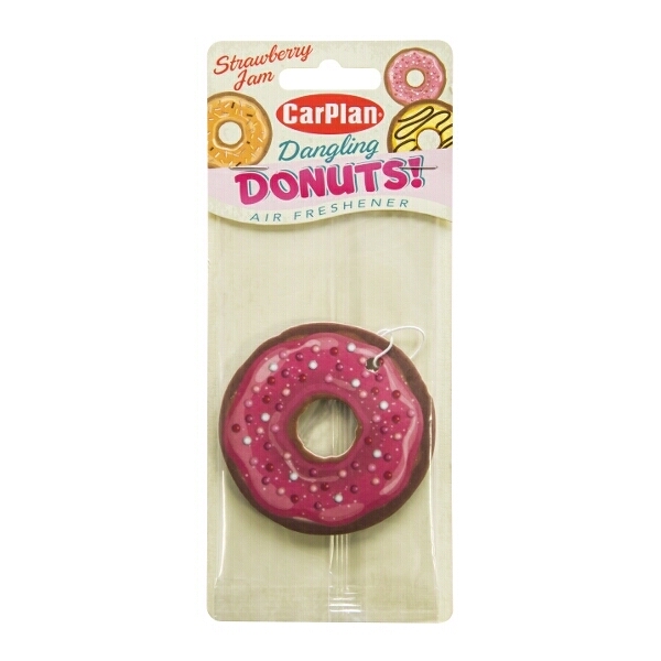 Carplan Dangling Donuts Carded Air Freshener - Strawberry