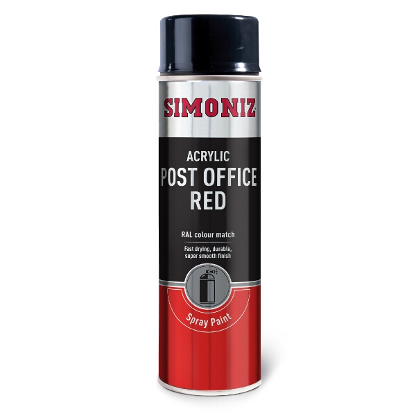 Simoniz Post Office Van Red Spray Paint 500ml