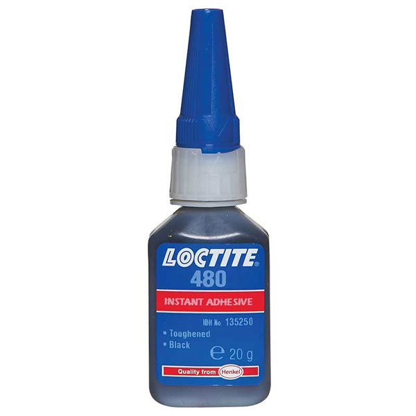 Loctite Loctite 480 Rubber Toughened Instant Adhesive Black 20g Euro Car Parts