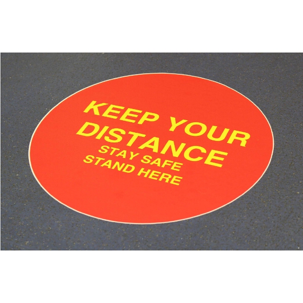 Euro Car Parts Social Distance 'Keep Your Distance' Floor Stickers x6
