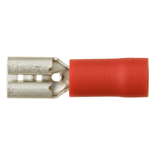 Pearl PK OF 10WIRE CONNECTOR RED 250 6.3MM (X10)