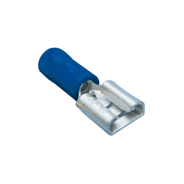 Pearl Wire Connector Blue 250 6.3Mm (X10)