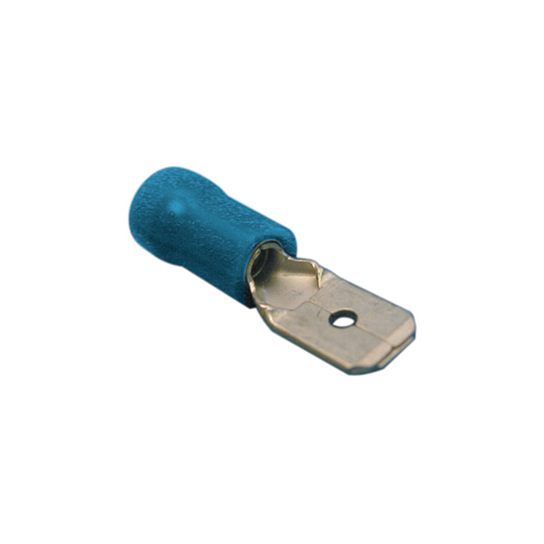 Pearl WIRE CONNECTOR BLUE 250 6.3MM (X10)