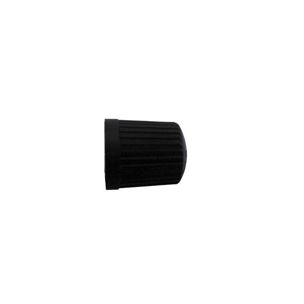 Pearl Tyre Valve Black Plastic Dust Caps