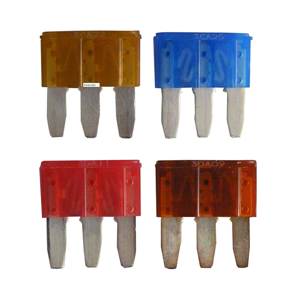 Pearl Mini Blade Fuse 3 Prong assorted (5 amp 7.5 amp 10 amp 15 amp)